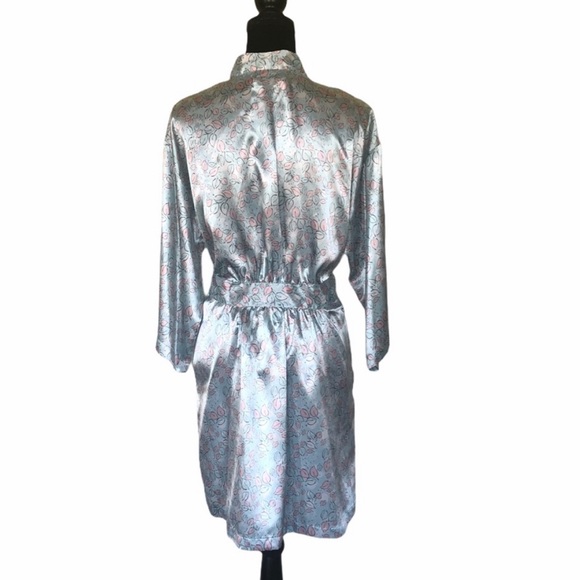 Thalia Sodi intimates satin silky feeling wrap robe kimono size small/medium - Picture 3 of 13